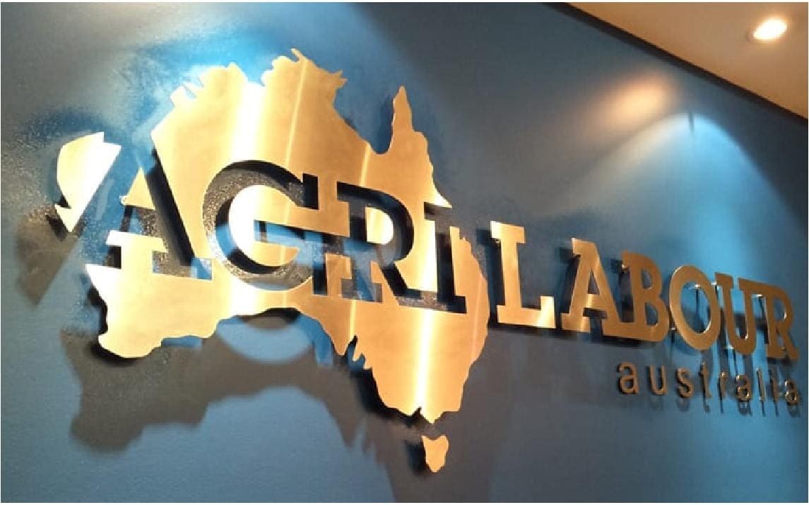 Custom cut reception sign