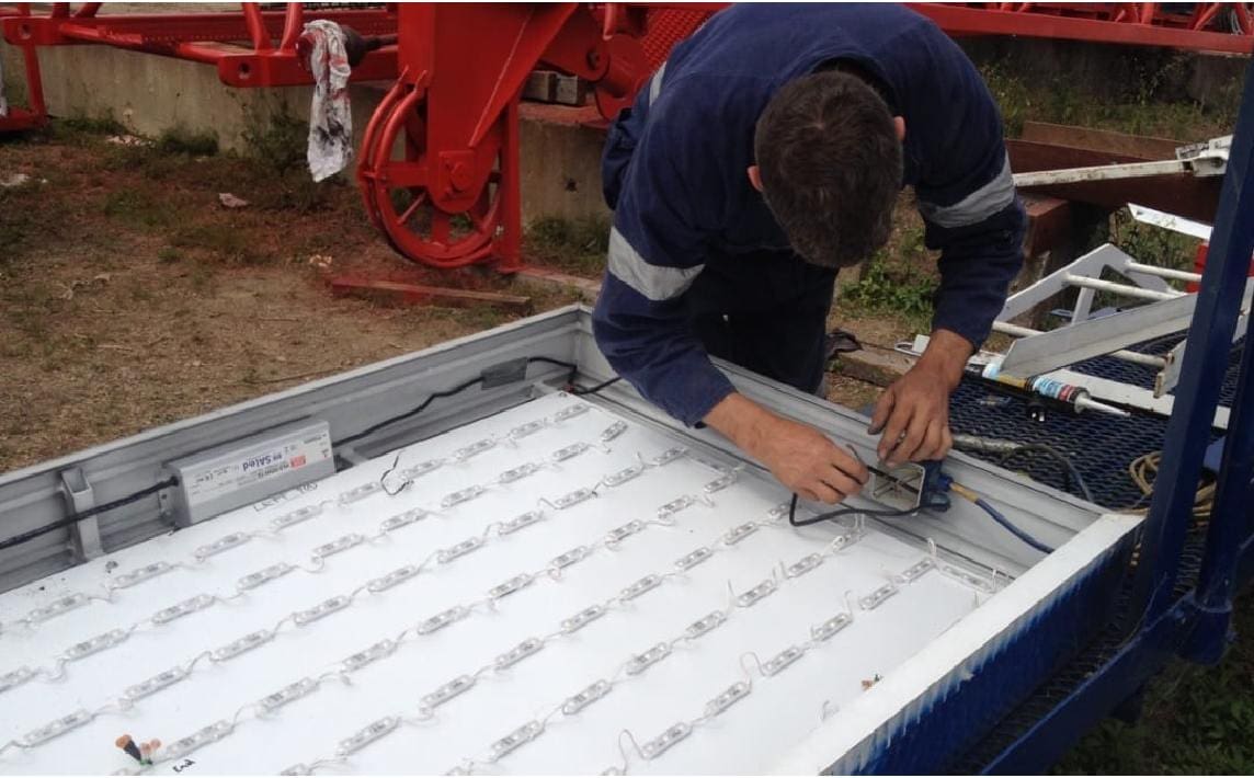 Electrical LED illuminated light box repair upgrade